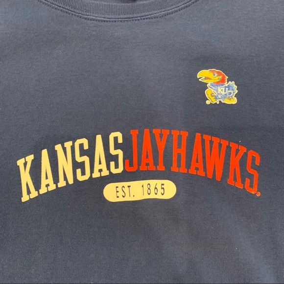 Blue Kansas Jayhawks T-Shirt - Picture 2 of 4